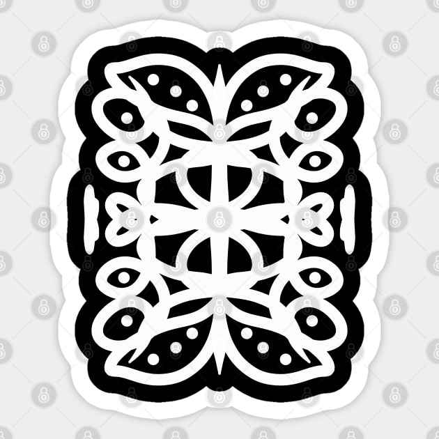 Lines Art 9 Sticker by Megadorim